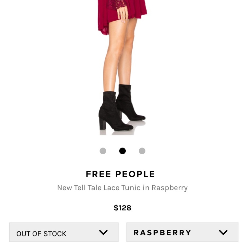 Raspberry red free people tunic - Picture 6 of 6